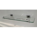 Glass shelf - Square Wall Hung Series With Chrome Rail 2100-08